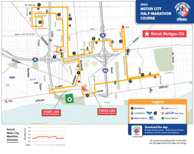 Detroit Free Press Marathon – Course Maps