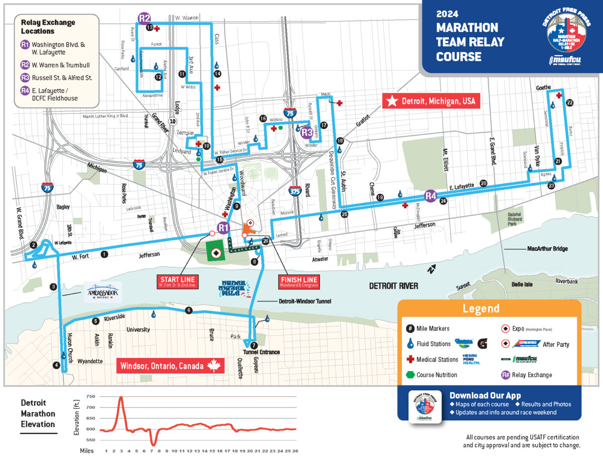 Detroit Free Press Marathon – Marathon Relay